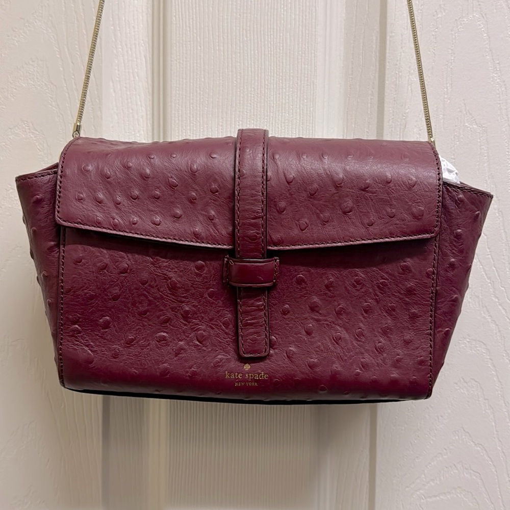 Kate Spade Riverside Ostrich Emmie Crossbody Bag